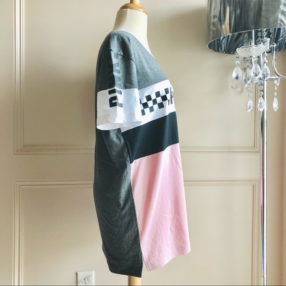 VS PINK Gray/Pink Colorblock Perfect Tee Size S - Picture 3 of 8